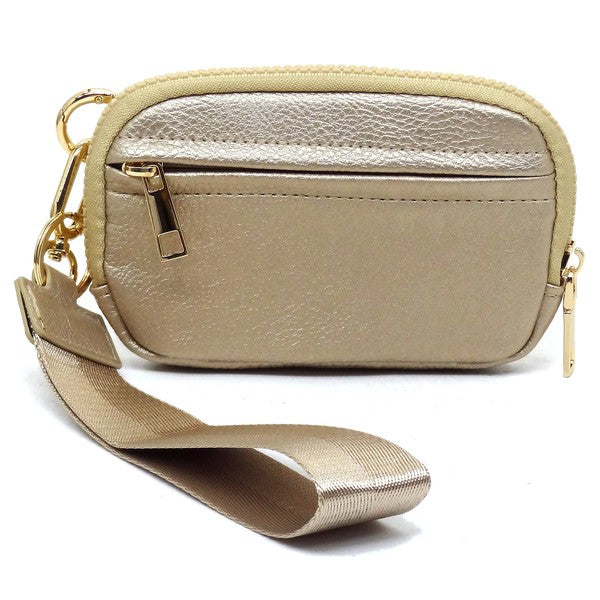 TEEK - Fashion Pouch Wallet Wristlet BAG TEEK FG C/GOLD