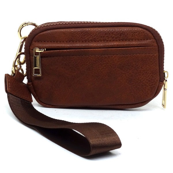 TEEK - Fashion Pouch Wallet Wristlet BAG TEEK FG BROWN