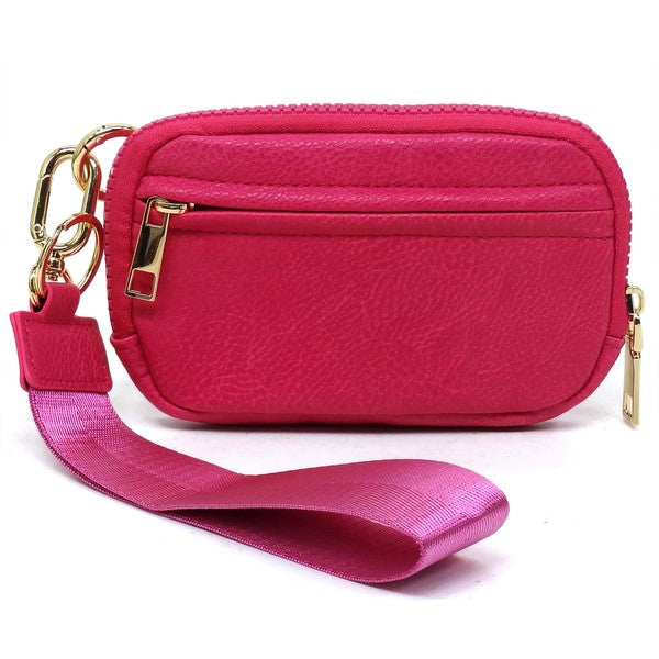 TEEK - Fashion Pouch Wallet Wristlet BAG TEEK FG B/PINK