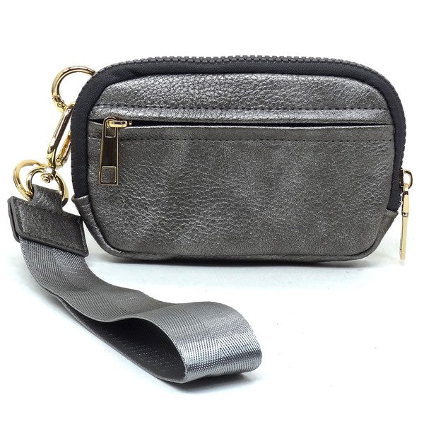 TEEK - Fashion Pouch Wallet Wristlet BAG TEEK FG PEWTER