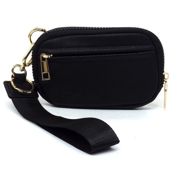 TEEK - Fashion Pouch Wallet Wristlet BAG TEEK FG BLACK