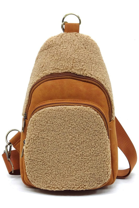 TEEK - Terry Fur Sling Bag Backpack BAG TEEK FG CAMEL