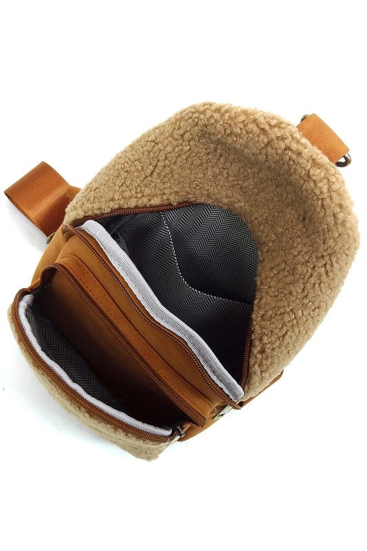 TEEK - Terry Fur Sling Bag Backpack BAG TEEK FG