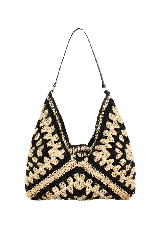 TEEK - Dahlia Woven Straw Shoulder Bag BAG TEEK FG