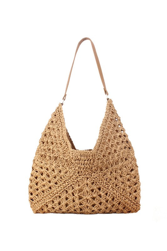 TEEK - Dahlia Woven Straw Shoulder Bag BAG TEEK FG