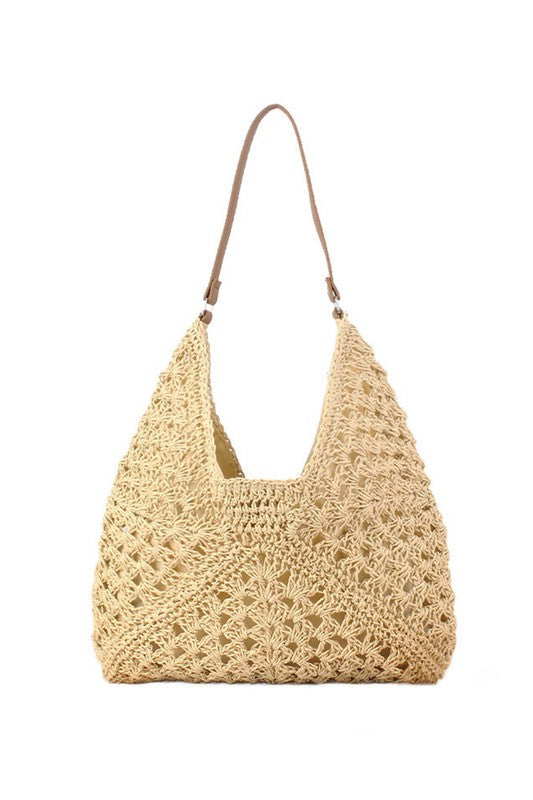 TEEK - Dahlia Woven Straw Shoulder Bag BAG TEEK FG