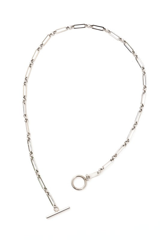 TEEK - 18K STAINLESS STEEL TOGGLE CHAIN NECKLACE JEWELRY TEEK FG