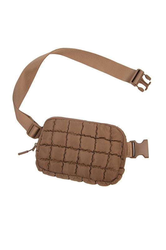 TEEK - Evyn Quilted Puffer Sling Belt Bum Bag BAG TEEK FG