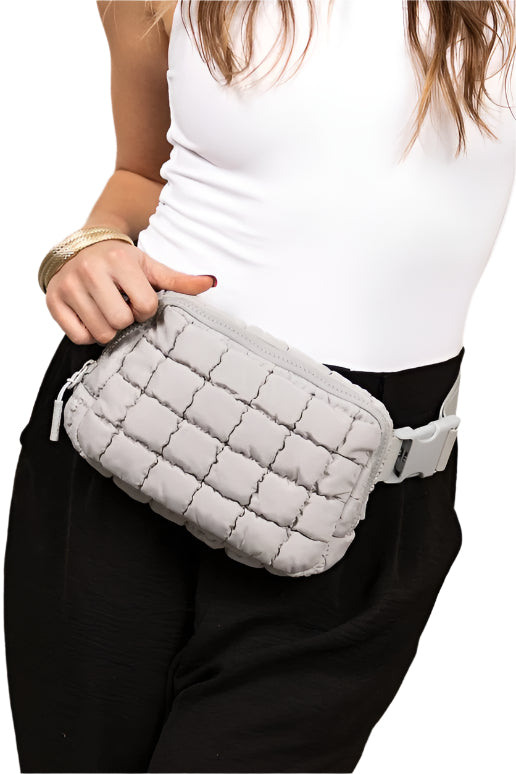 TEEK - Evyn Quilted Puffer Sling Belt Bum Bag BAG TEEK FG