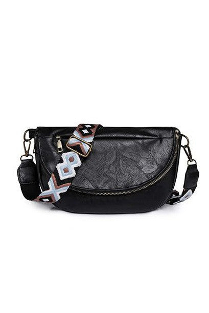 TEEK - Callie Fold Over Leather Crossbody Sling Bag BAG TEEK FG