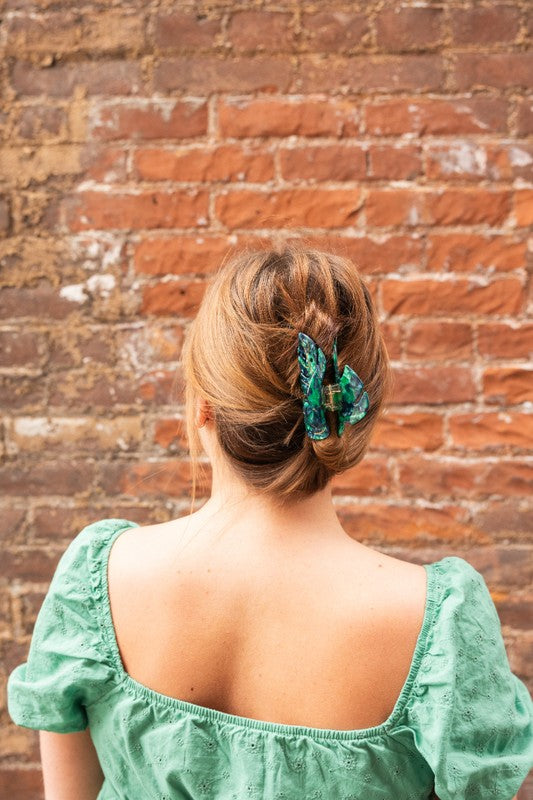 TEEK - Monstera Leaf Hair Claw - Dark Green HAIR SUPPLIES TEEK FG