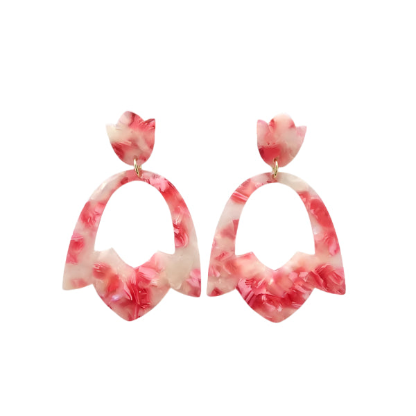 TEEK - Tulip Earrings - Rosey Pink JEWELRY TEEK FG