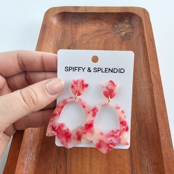 TEEK - Tulip Earrings - Rosey Pink JEWELRY TEEK FG