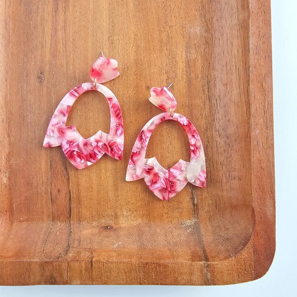 TEEK - Tulip Earrings - Rosey Pink JEWELRY TEEK FG