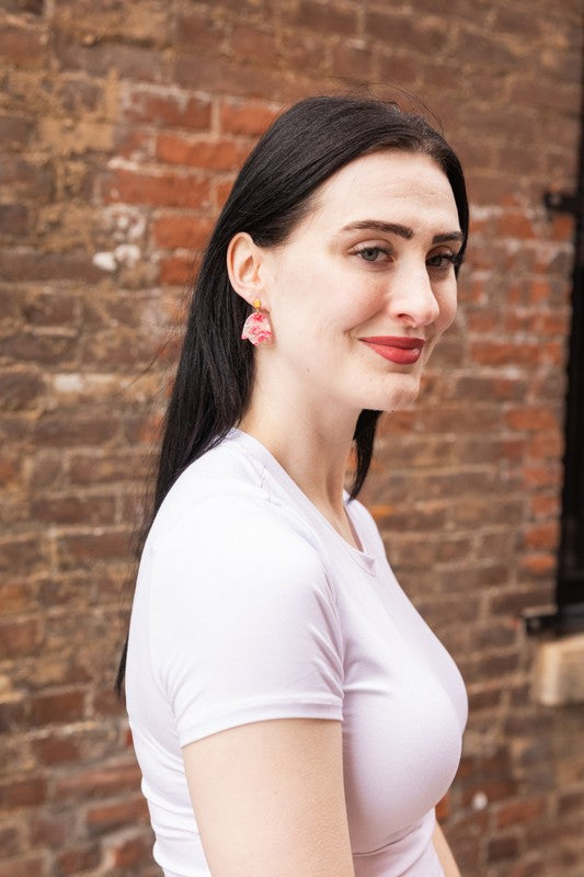 TEEK - Lotus Earrings - Rosey JEWELRY TEEK FG