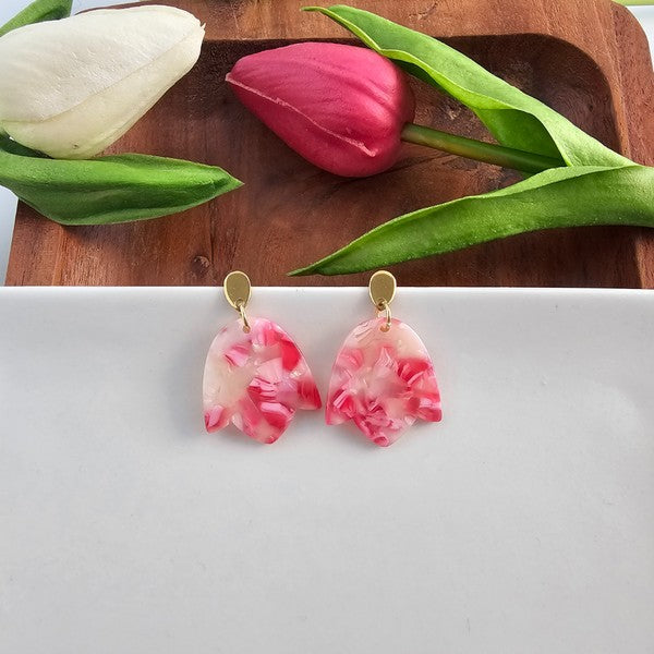 TEEK - Lotus Earrings - Rosey JEWELRY TEEK FG