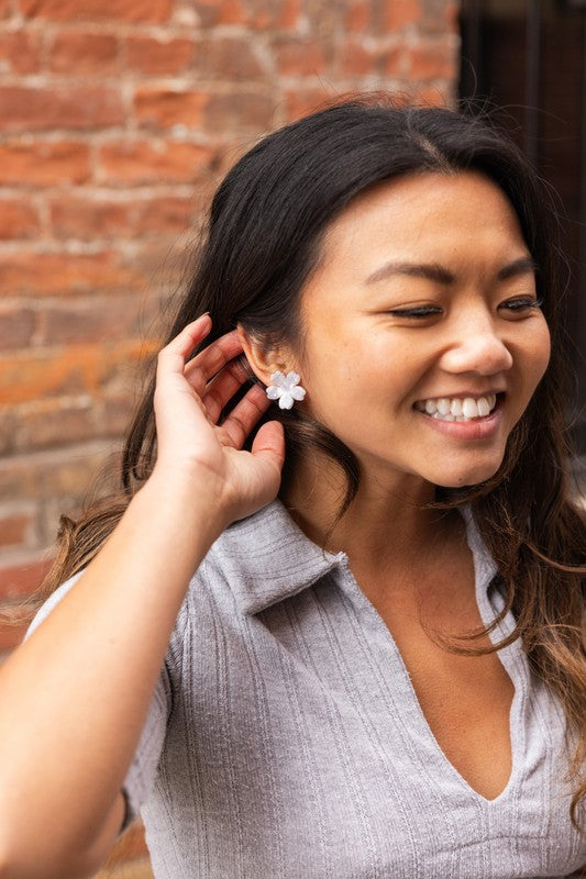 TEEK - Blossom Studs - Pearl JEWELRY TEEK FG