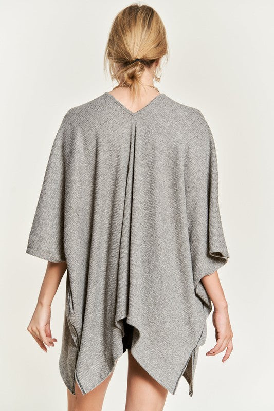 TEEK - V-NECK PONCHO TOP TOPS TEEK FG   