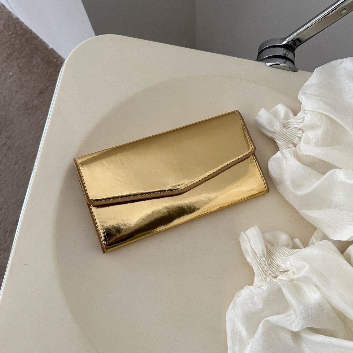 TEEK - Flap Small Wallet BAG TEEK Trend Gold  