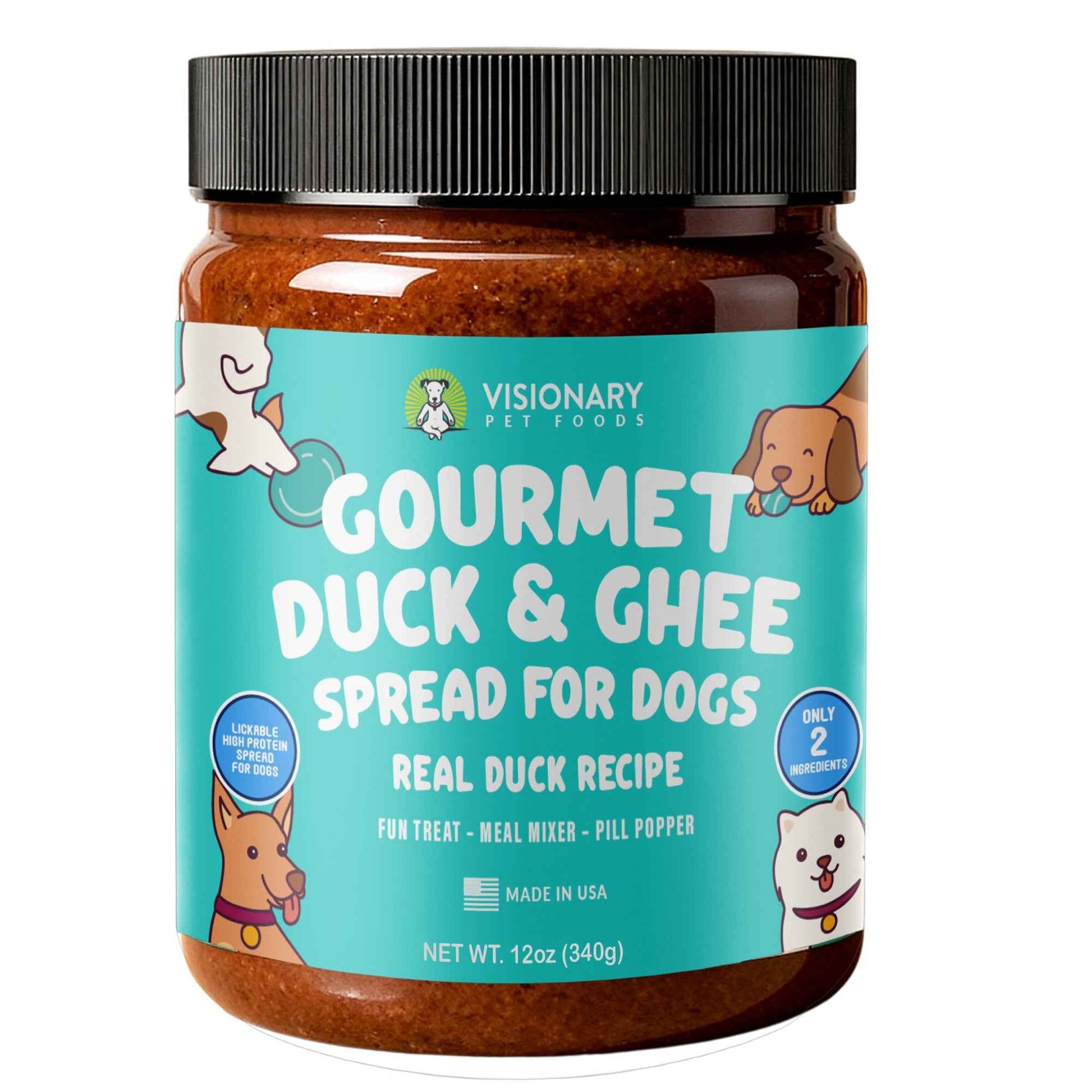 TEEK - Duck & Ghee Dog Meat Spread – High-Protein, Low-Carb Keto Treat | 12oz Jar PET SUPPLIES TEEK VPF
