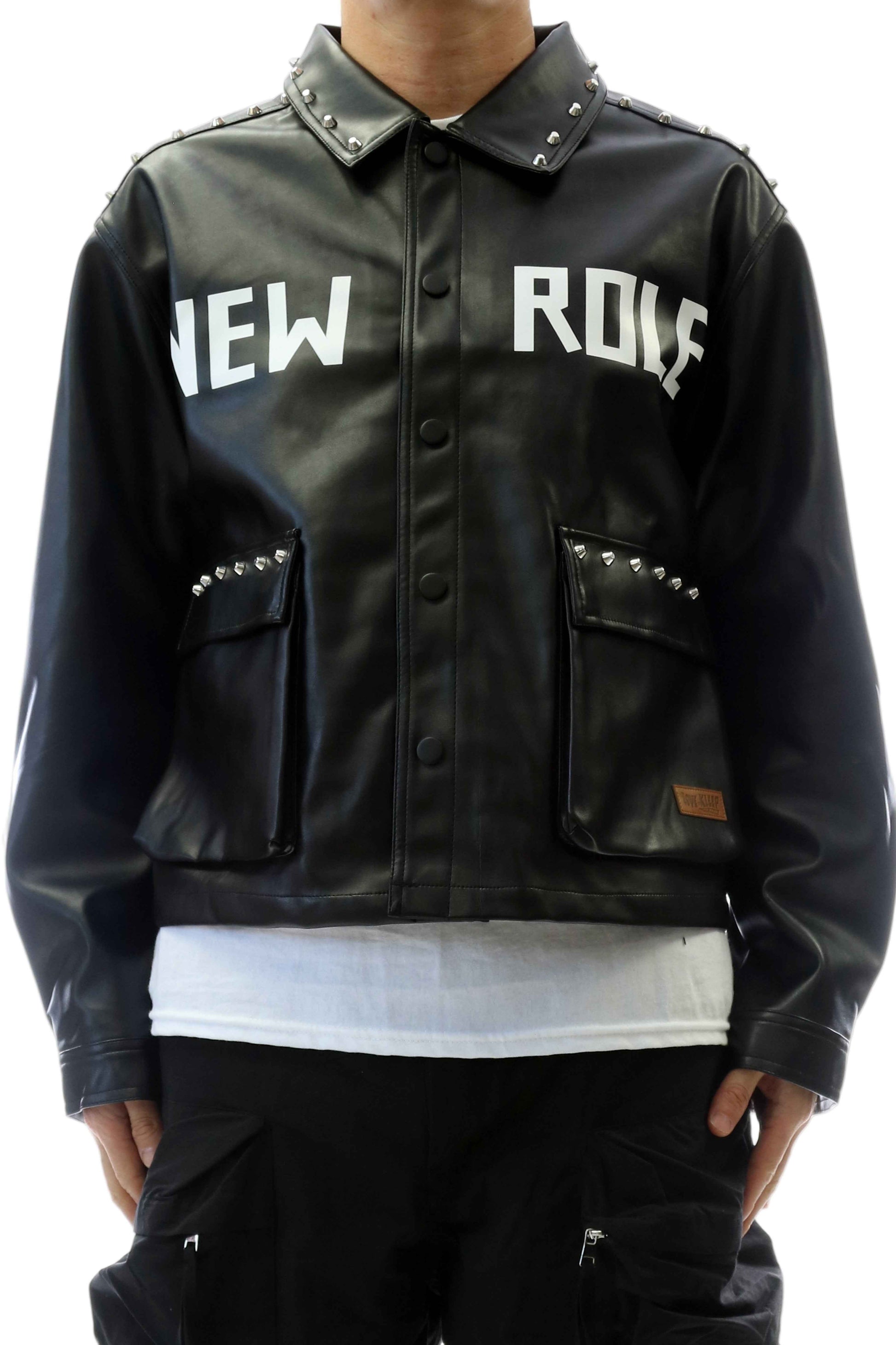 TEEK - DRAKON Faux Leather Crop Top Jacket JACKET TEEK LTK S