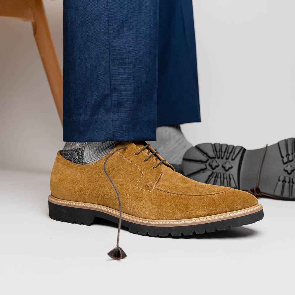 TEEK - 26-220-TOB CAMPO Sueded Goatskin Lace Up, Tobacco SHOES TEEK ZI