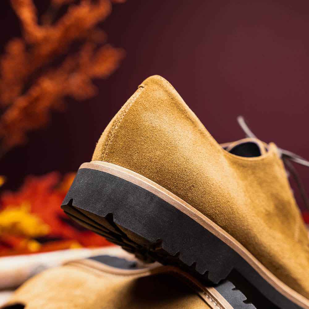 TEEK - 26-220-TOB CAMPO Sueded Goatskin Lace Up, Tobacco SHOES TEEK ZI