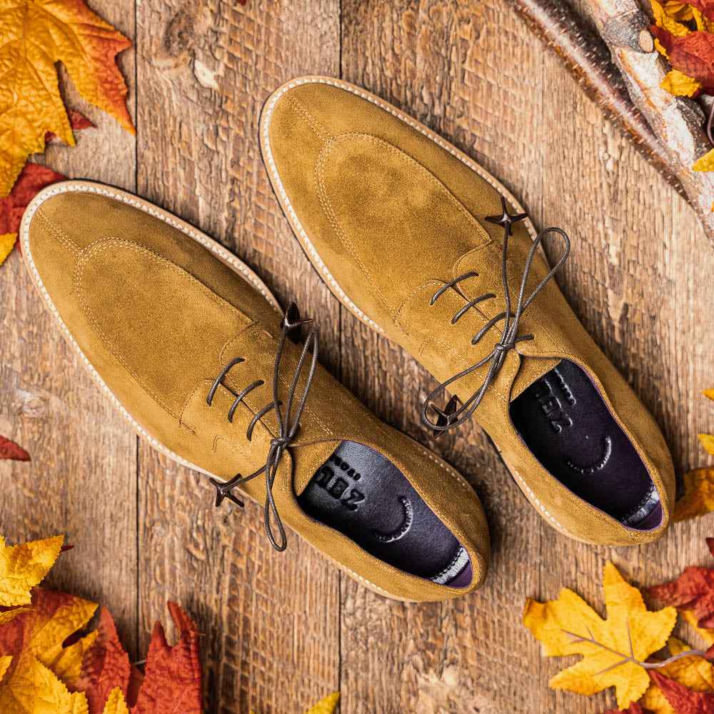 TEEK - 26-220-TOB CAMPO Sueded Goatskin Lace Up, Tobacco SHOES TEEK ZI