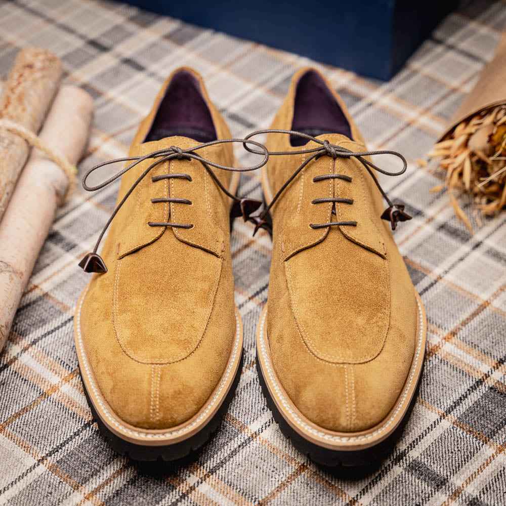 TEEK - 26-220-TOB CAMPO Sueded Goatskin Lace Up, Tobacco SHOES TEEK ZI