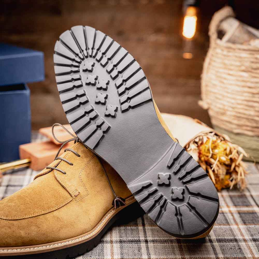 TEEK - 26-220-TOB CAMPO Sueded Goatskin Lace Up, Tobacco SHOES TEEK ZI