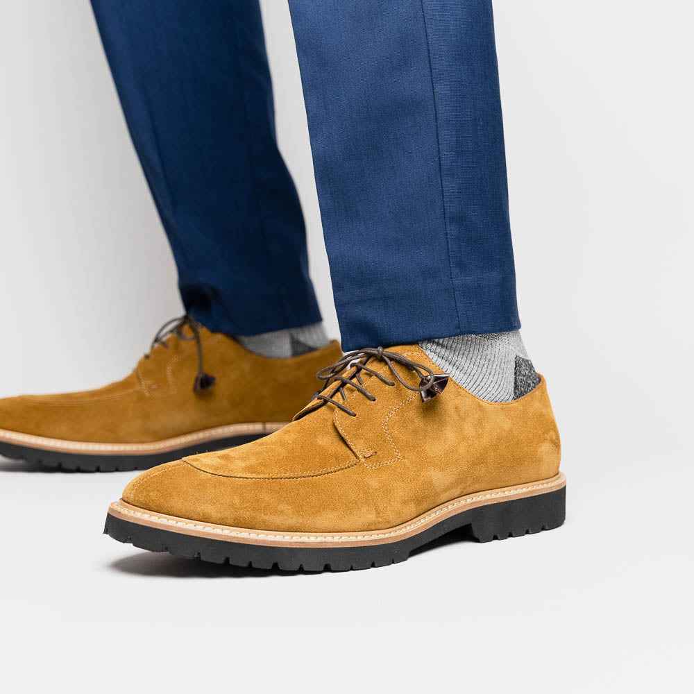 TEEK - 26-220-TOB CAMPO Sueded Goatskin Lace Up, Tobacco SHOES TEEK ZI