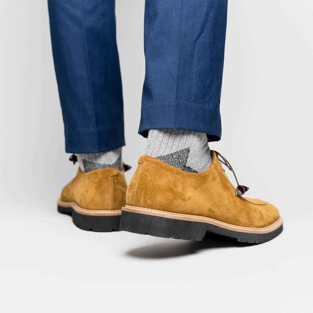 TEEK - 26-220-TOB CAMPO Sueded Goatskin Lace Up, Tobacco SHOES TEEK ZI