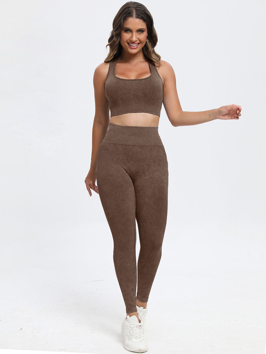 TEEK - Scoop Neck Wide Strap Top Pants Active Set SET TEEK Trend   