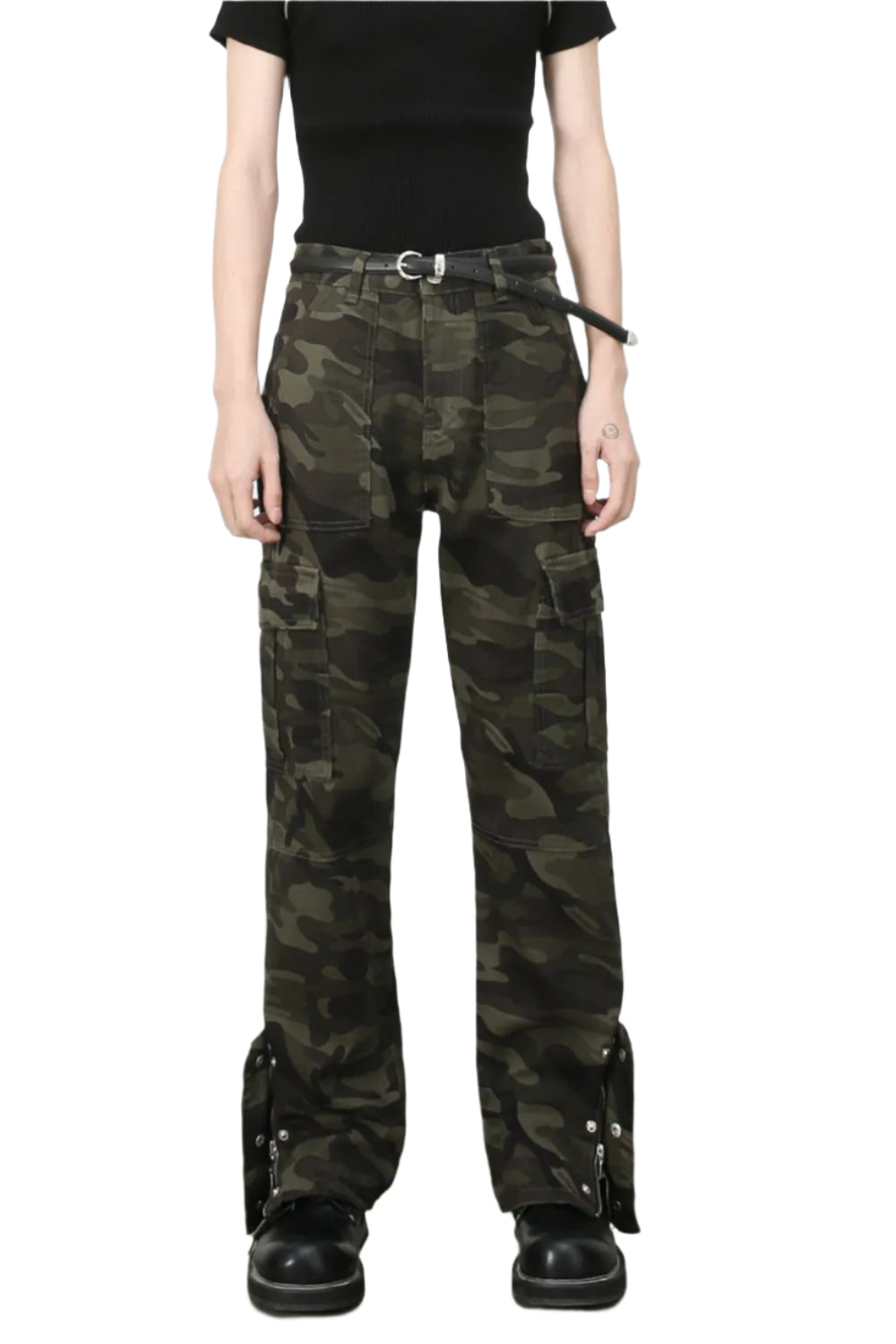 TEEK - Mens Camouflage Pocketed Jeans JEANS TEEK Trend XS