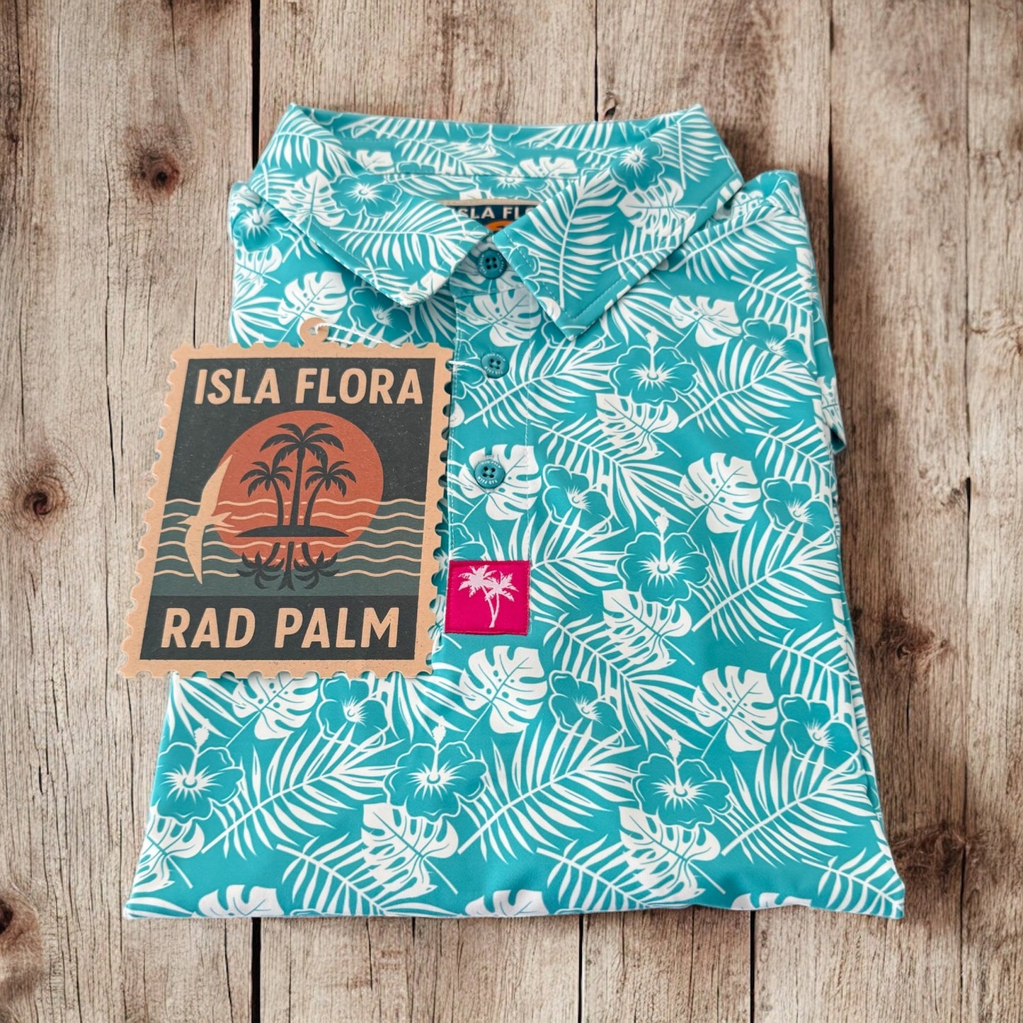 TEEK - Isla Flora Polo Shirt TOPS TEEK RP