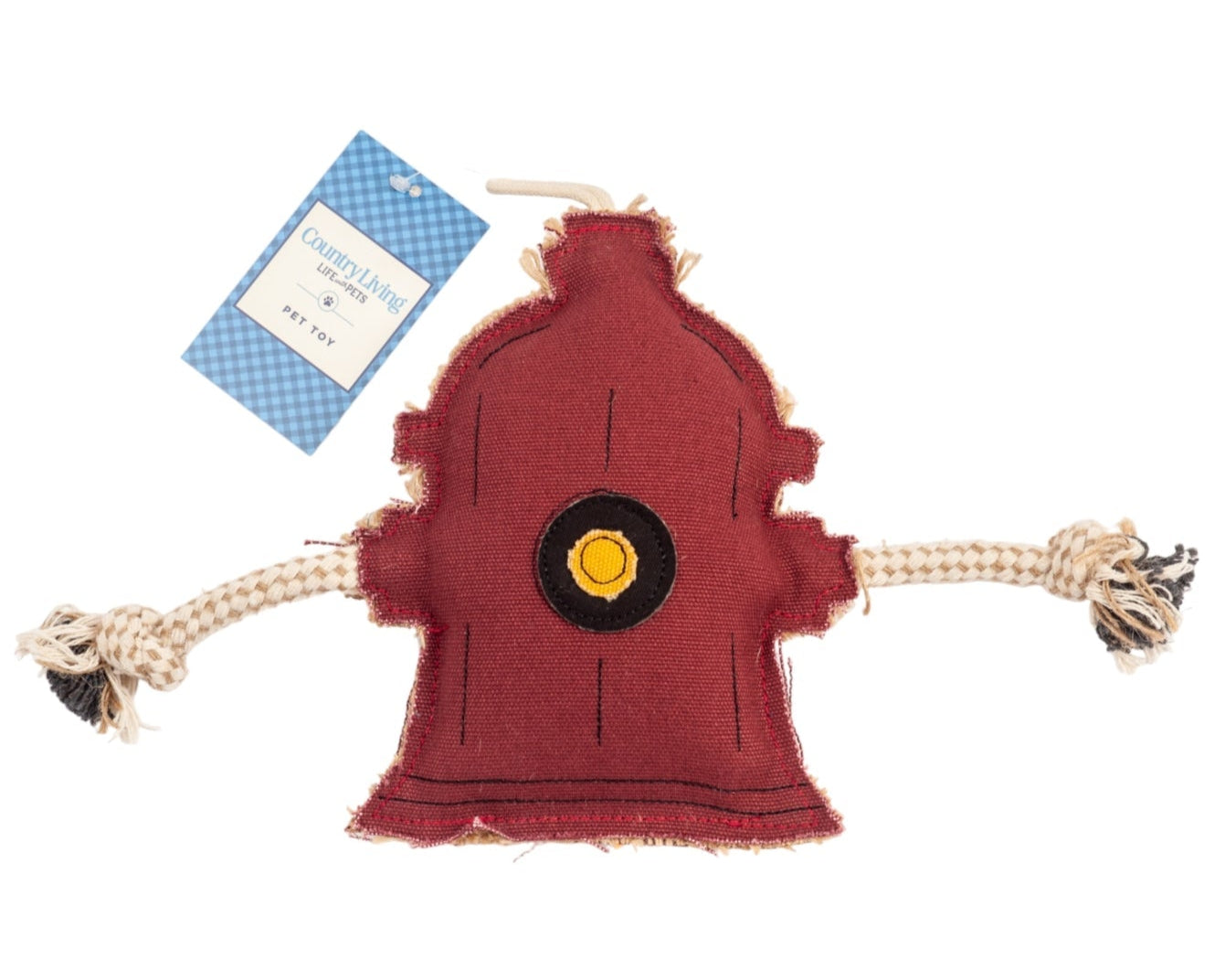 TEEK - Country Living Canvas & Jute Fire Hydrant Dog Chew Toy PET SUPPLIES TEEK APS