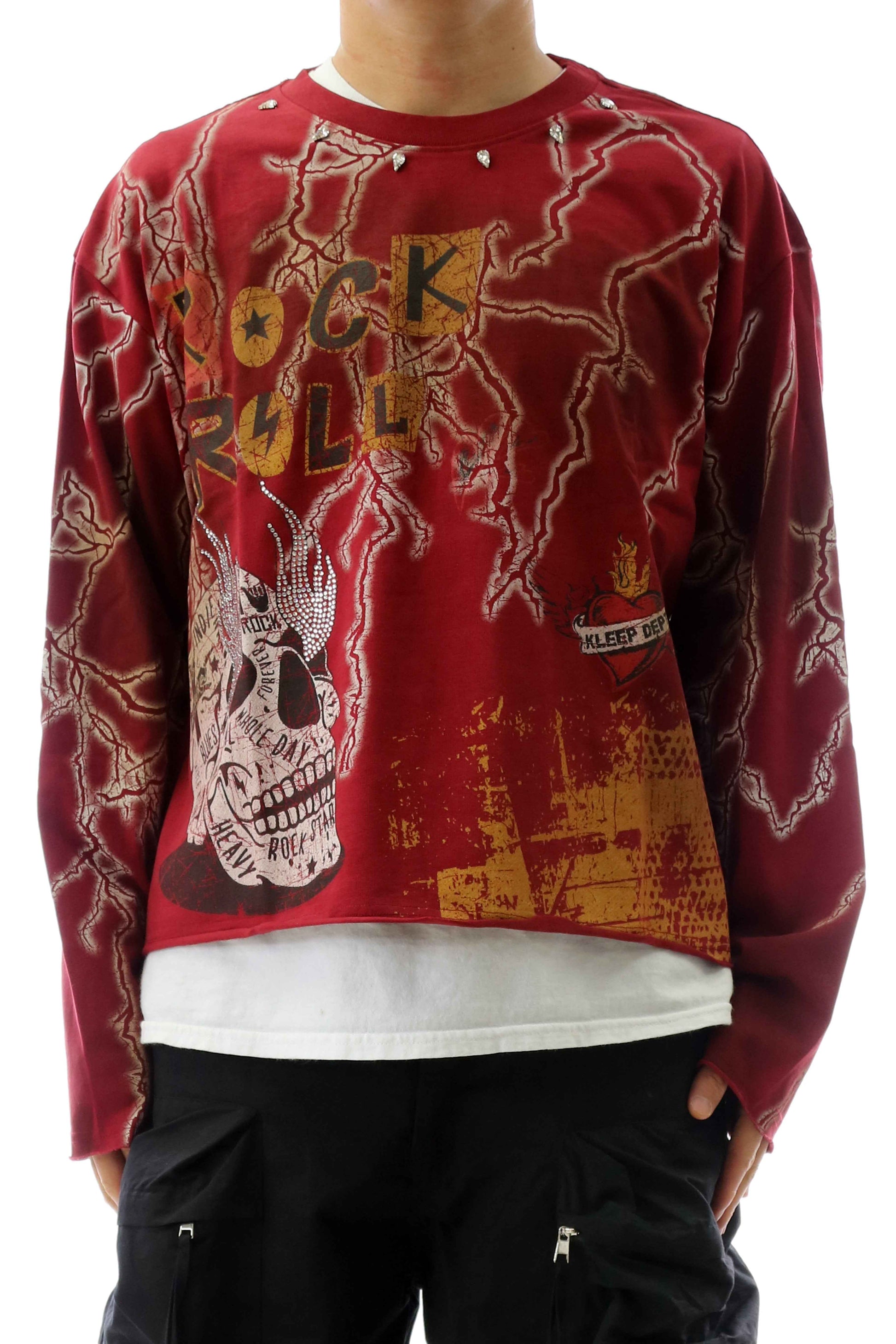 TEEK - AGATE S/N Jersey Long Sleeve Crop Top Tee TOPS TEEK LTK S