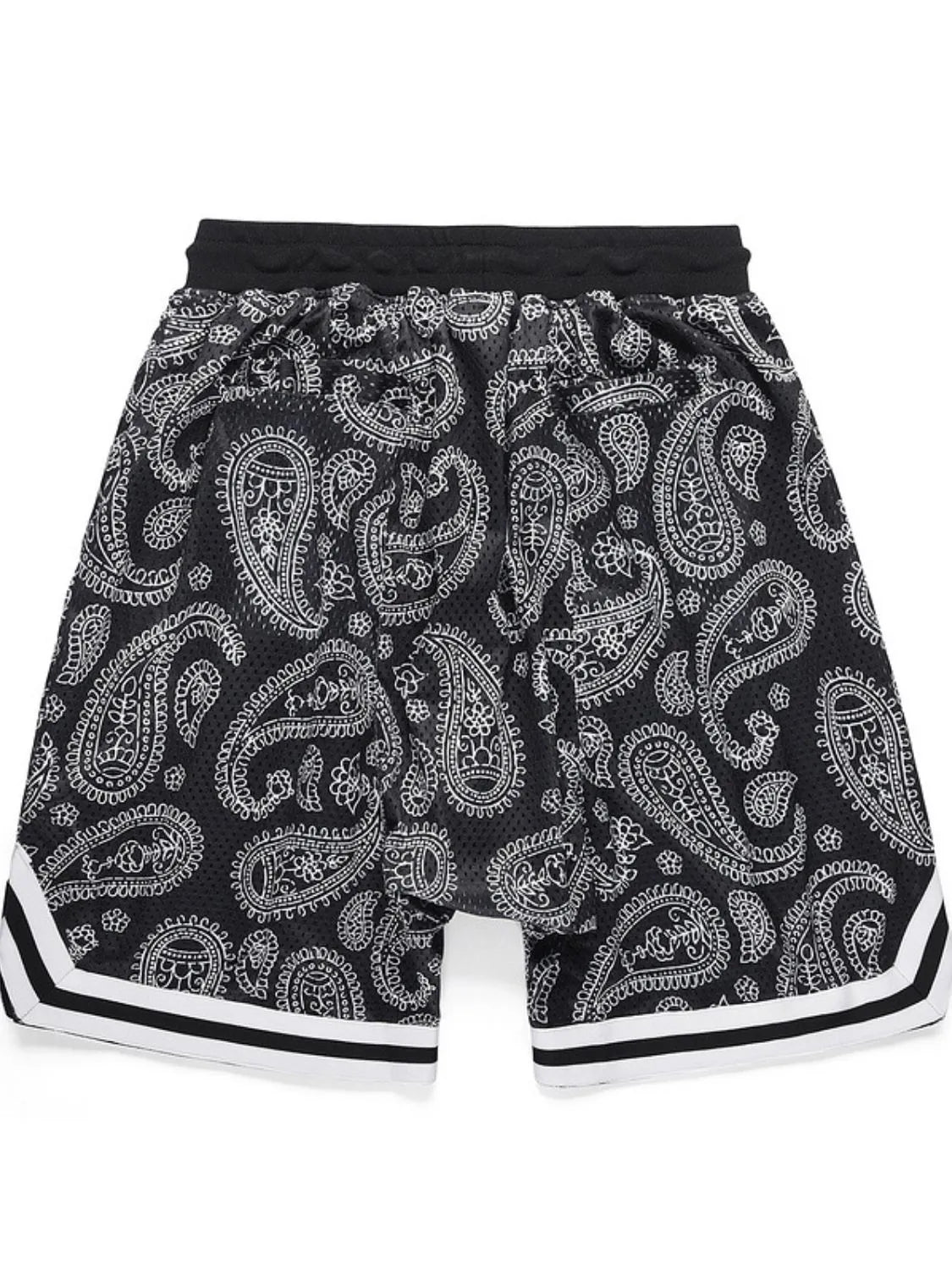TEEK - Black Mens Drawstring Printed Shorts SHORTS TEEK Trend