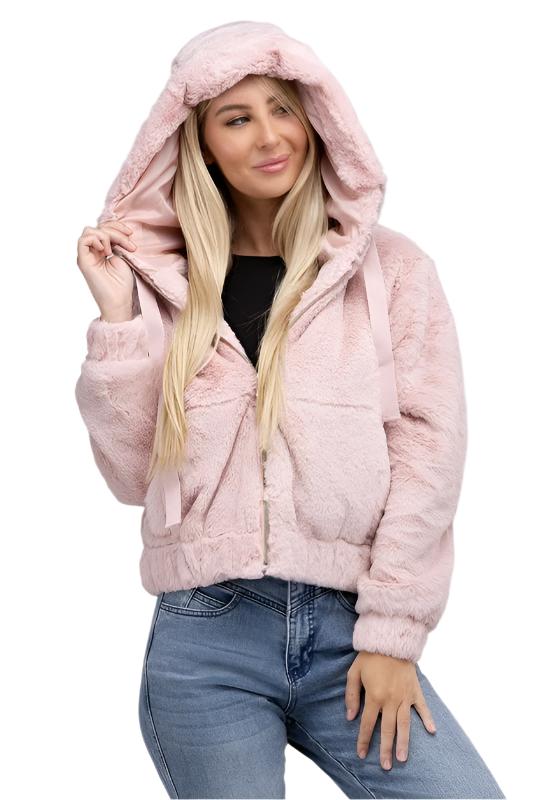 TEEK - Fluffy Zip-Up Teddy Hoodie JACKET TEEK FG   