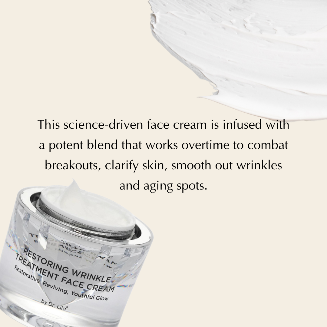 TEEK - Restoring Wrinkle Treatment Face Cream – Vegan, Hypoallergenic, Gluten-Free Anti-Aging Formula FACIAL SUPPLIES TEEK E