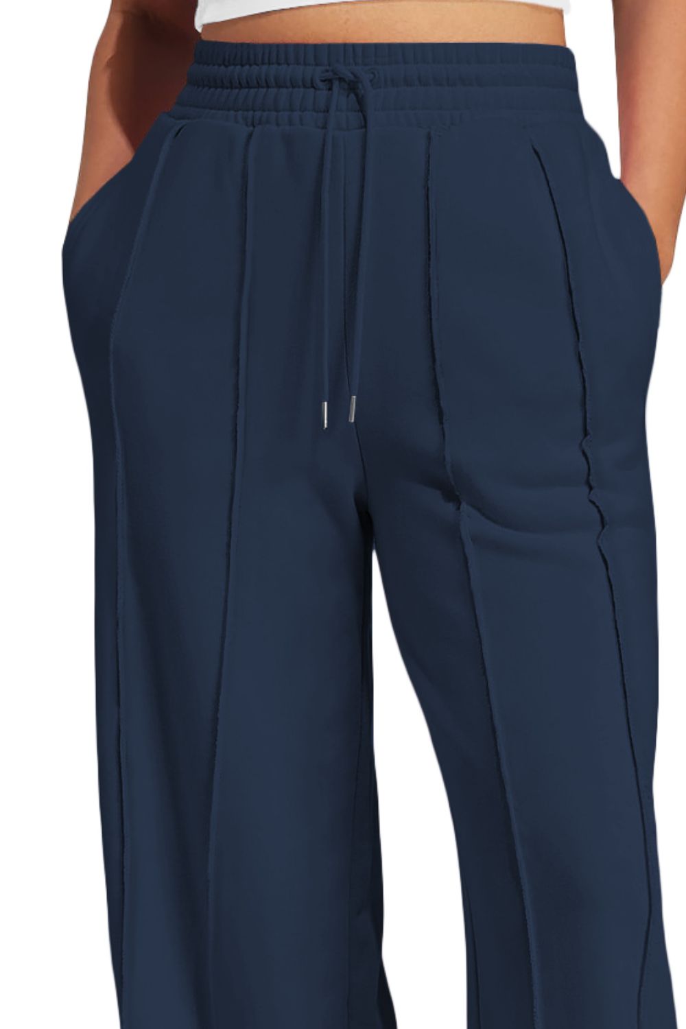 TEEK - Drawstring Wide Leg Active Pants PANTS TEEK Trend   