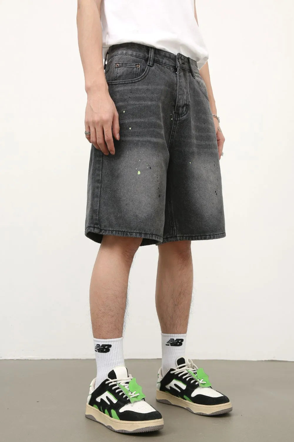TEEK - Mens Dark Mid Rise Denim Shorts SHORTS TEEK Trend