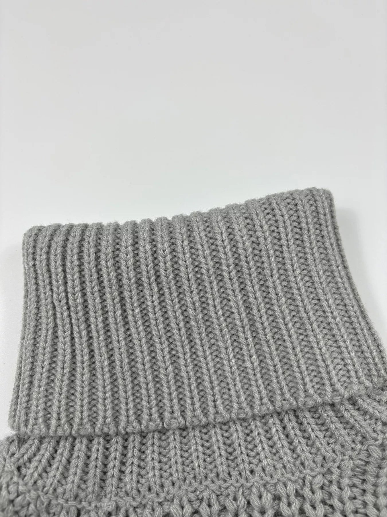 Chuny Knit Turtleneck Long Sleeve Sweater Trendsi