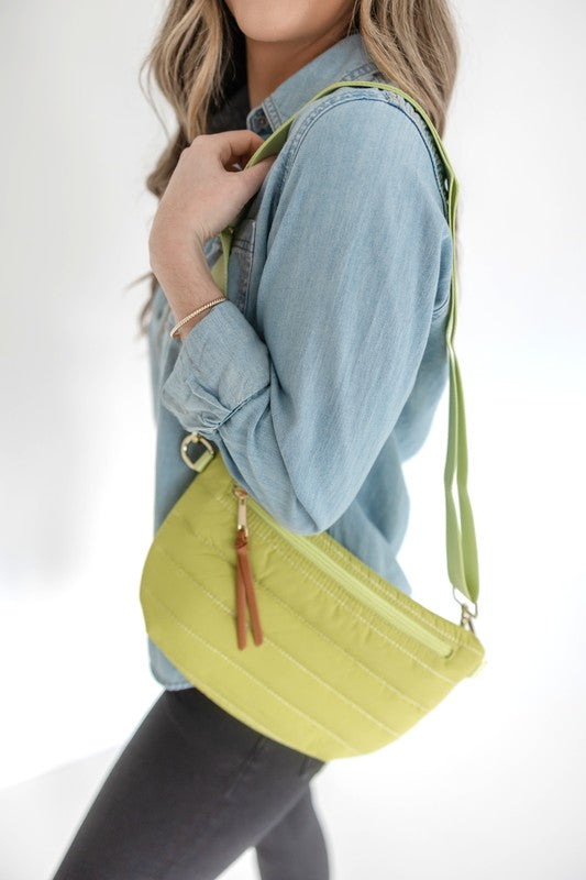 TEEK - Quilted Nylon Waist/ Sling Bag BAG TEEK FG Chartreuse OS 