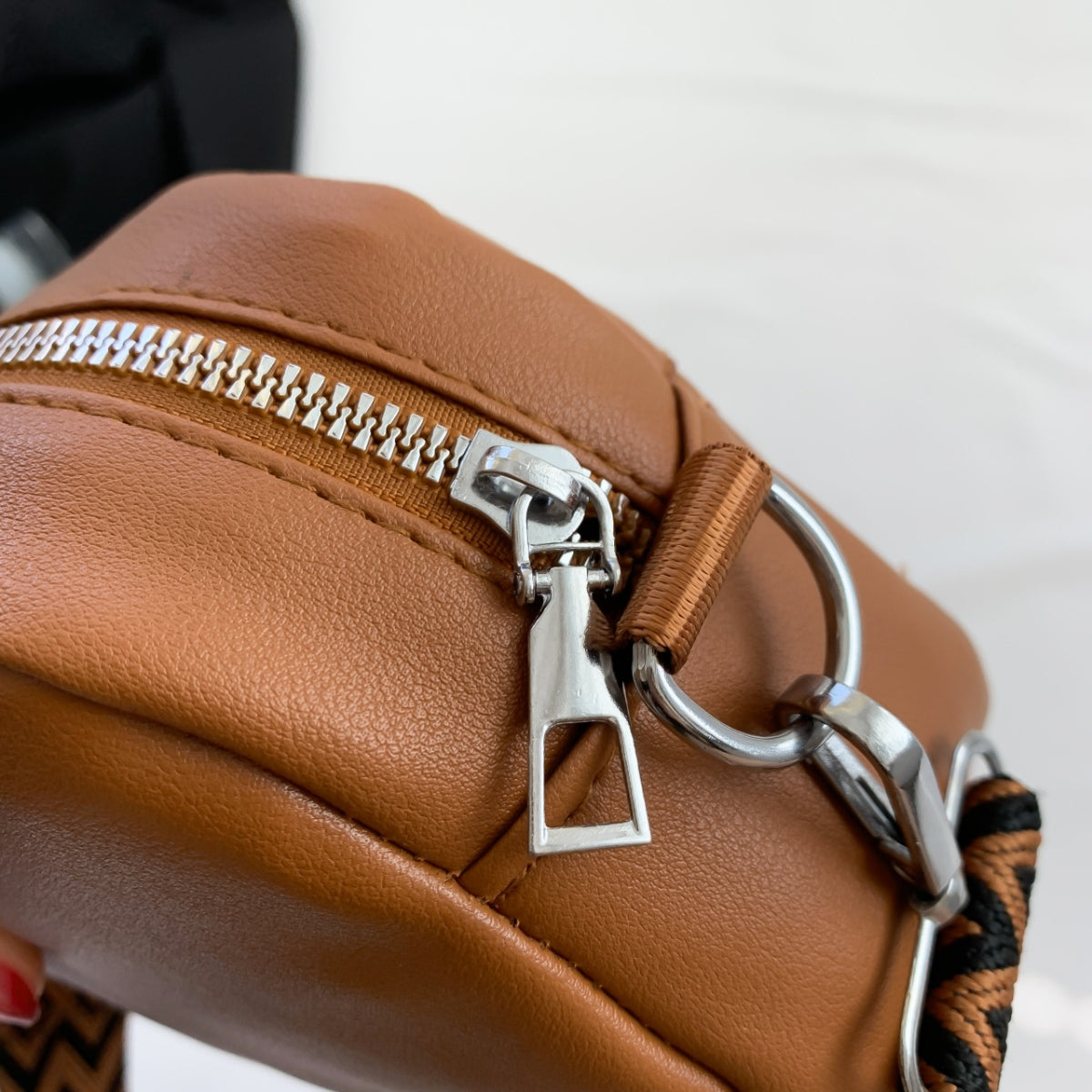 TEEK - Stitching Zipped Combo Shoulder Bag BAG TEEK Trend   