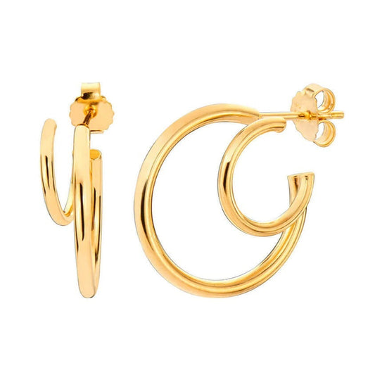 TEEK - Double Hoop Earrings JEWELRY TEEK GNH GOLD