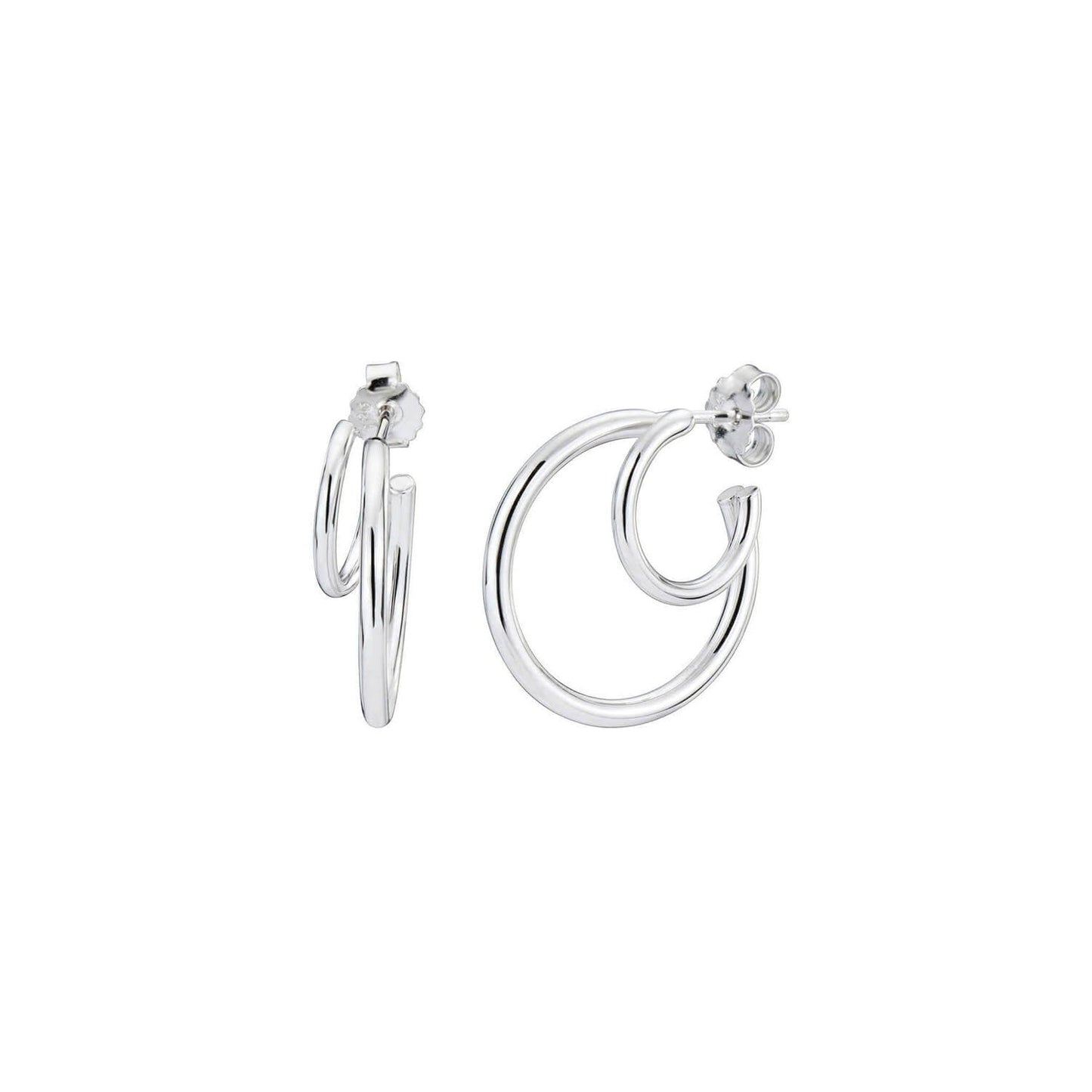 TEEK - Double Hoop Earrings JEWELRY TEEK GNH SILVER