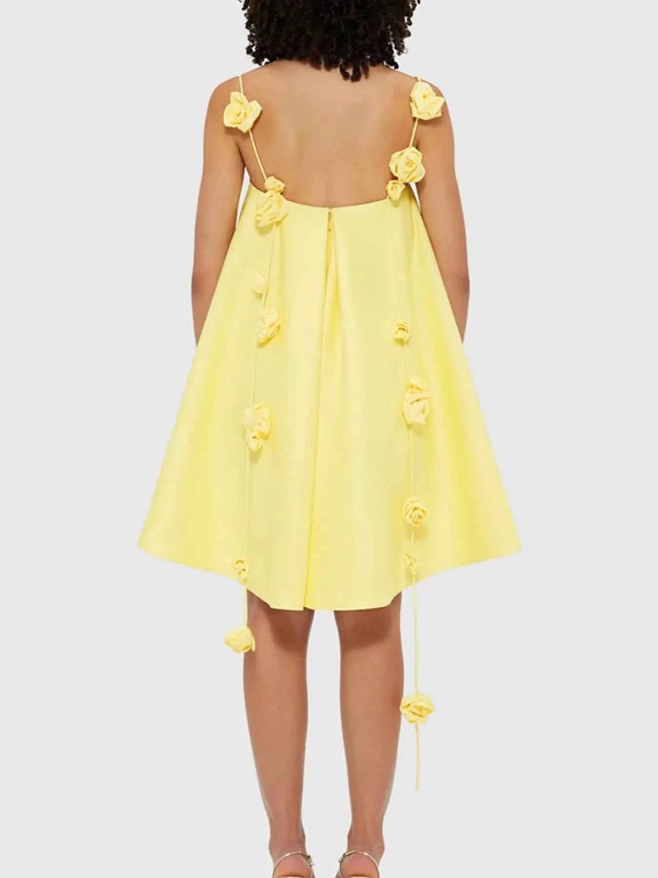 TEEK - Floral Strap Mini A-Line Dress DRESS TEEK Trend