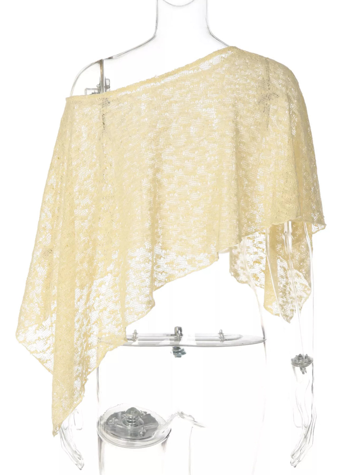 One Shoulder Long Sleeve Cover Up Trendsi
