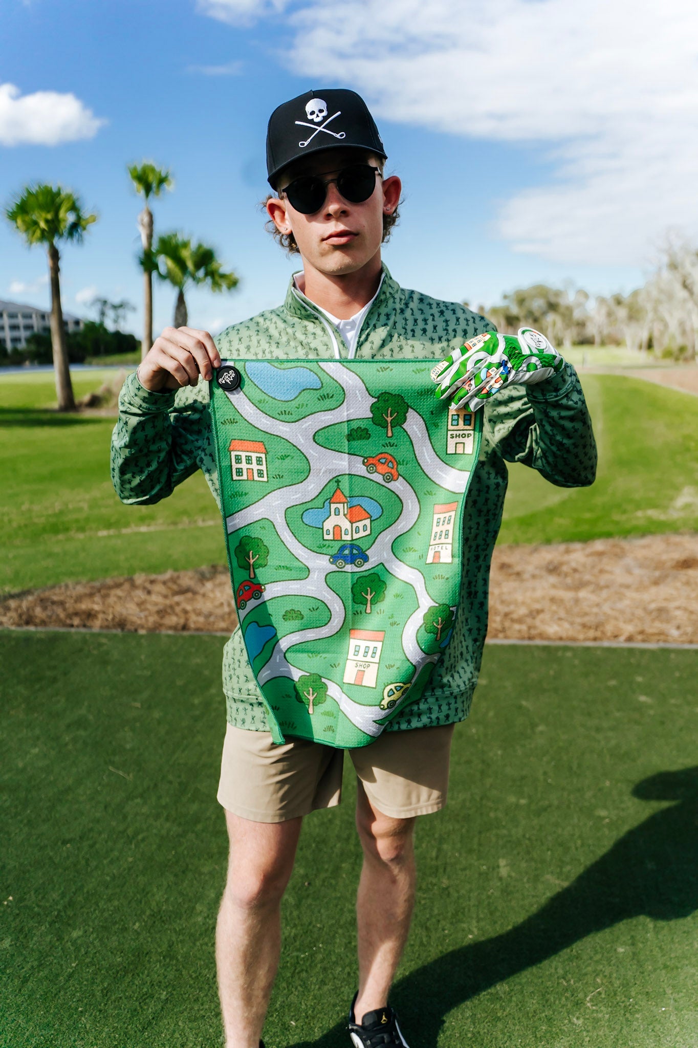 TEEK - Car Map Mens Golf Glove GLOVES TEEK SIG